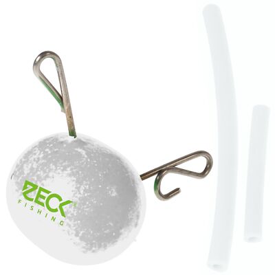 Zeck Cat Fireball Pro weiß, Gewicht zum Vertikalangeln, Bleikopf fürs Welsangeln