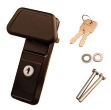 Cardale Garage Door Handle Lock In Black Finish Also For Cardale - Wessex- Wicks
