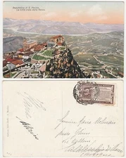 REPUBLIC OF S. MARINO - THE CITY SEEN FROM THE FORTRESS - TRAVEL -19189-