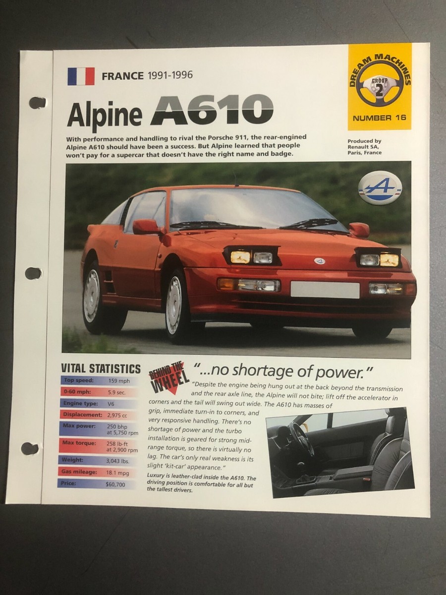 洋書　ALPINE AUTO TEST 洋書 ALPINE AUTO TEST Alpine A390 GTS test drive: the embodiement