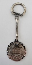 Vintage 1970's Cadillac chrome plated keychain NOS LA MOTHE CADILLAC