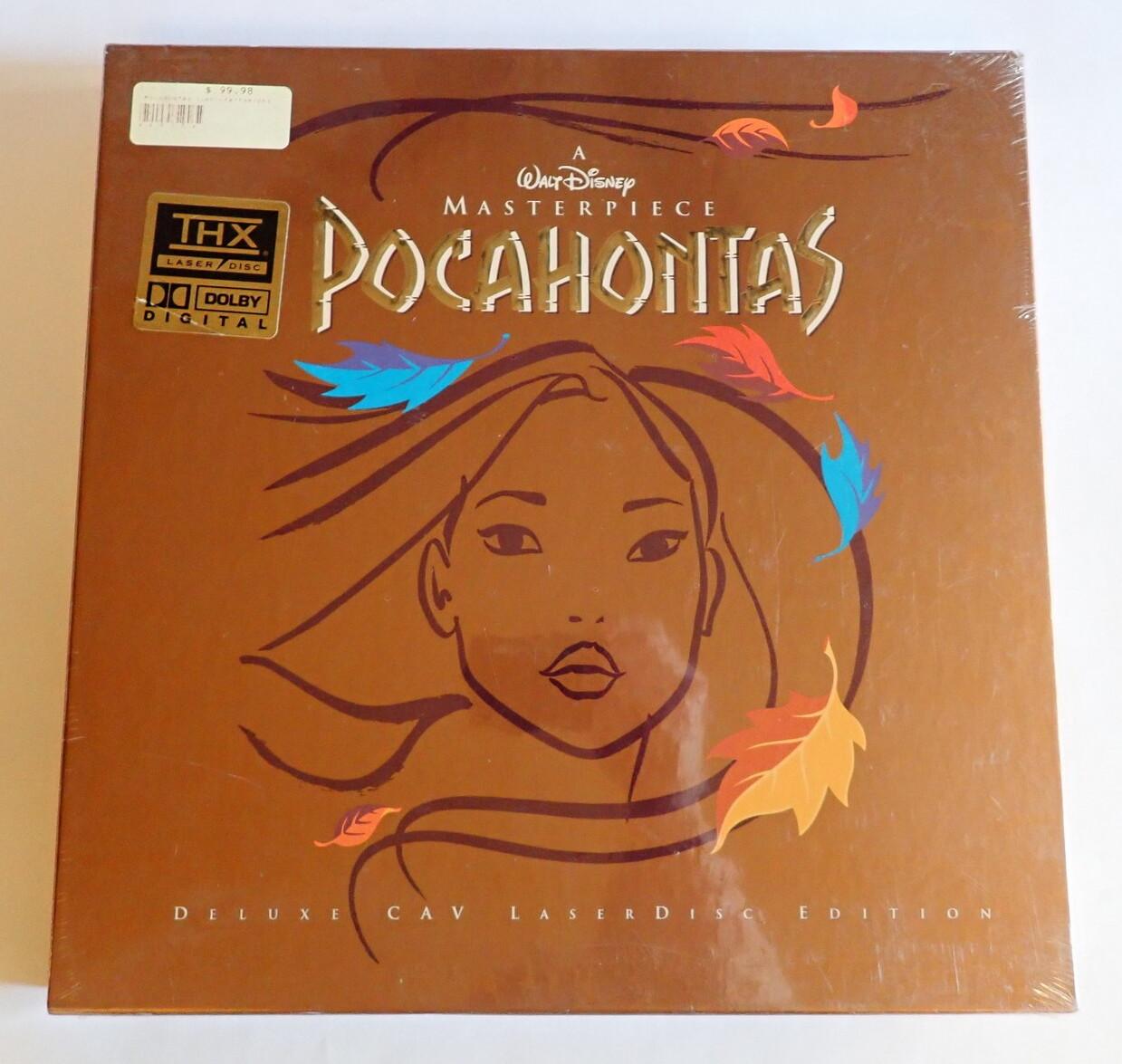 New/Sealed WALT DISNEYs POCAHONTAS Deluxe CAV Letterbox 3 Disc