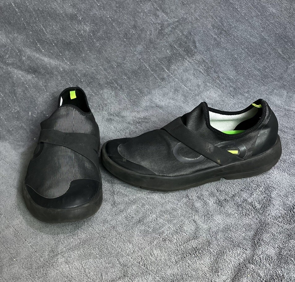 OOFOS OOMG Eezee Low Shoes Mens US 12 Fibre Black Recovery  display picture 3