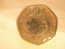 Rare 2018 Mrs Tittlemouse 50p Fifty Pence Coin 