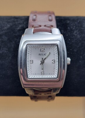 Relic Silver Watch with Rectangular Face Relic by Fossil Women main image 3