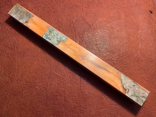 TNT Acrylic Hybrid Stabilized Maple Burl Blank. 1-1/2 x 1-1/2 x 18 - Picture 2 of 4
