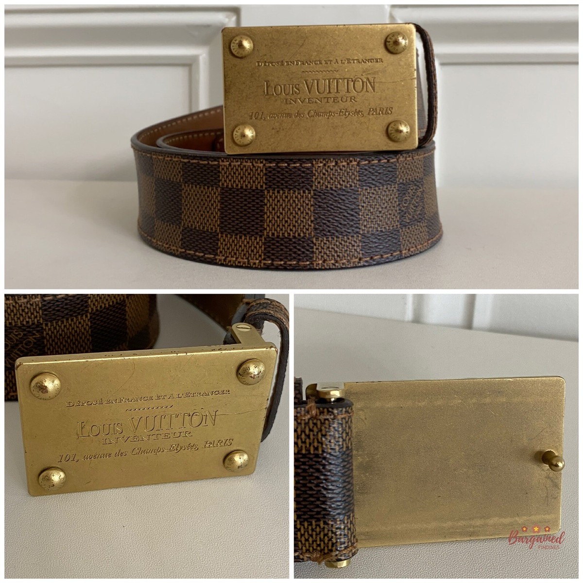 LOUIS VUITTON　レザー　ベルト　茶　3428 LOUIS VUITTON レザー ベルト 茶 3428 s-l1200.jpg
