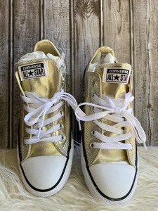 shiny gold converse