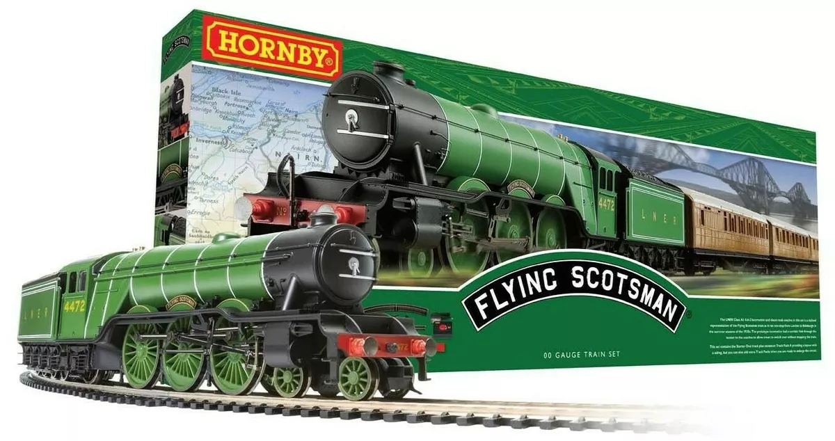 Hornby Flying Scotsman OO Gauge Model Train Set R1255M eBay