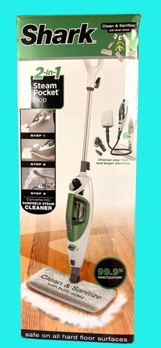 SHARK 2-in-1 Steam Pocket Mop w/ Handheld Steam Cleaner- Open Box