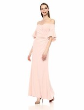 Calvin Klein Women's Sweetheart Off-The-Shoulder Gown Size 2 Petal