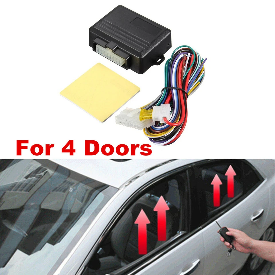 4 Windows Car Alarm Systems 12V Auto Window Closer Module Car Accessories - Image 2 of 4