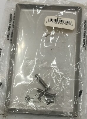 93151 EATON Wallplate 1G Blank Box Mount Std SS