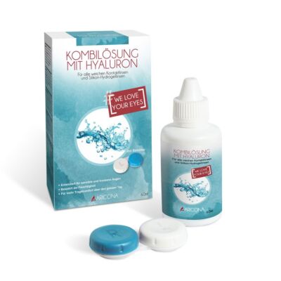 Hyaluron Kontaktlinsenflüssigkeit 60Ml Kontaktlinsen Flüssigkeit Kombilösung Ovp
