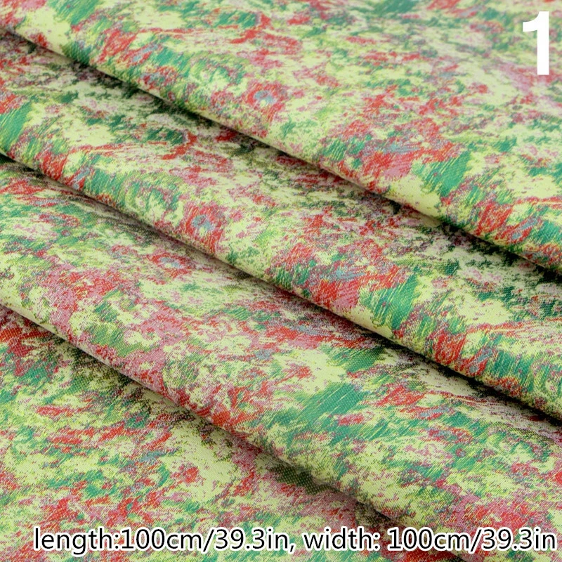 Damask Brocade Fabric Cloth for Handcrafts Material Costume Sewing 1 M Chic Trim - Image 2 of 4