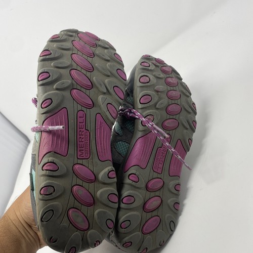 Merrell Chameleon Youth Size 5M Gray Walking Hiking Trail Outdoor Sneakers Shoes - Picture 6 of 7