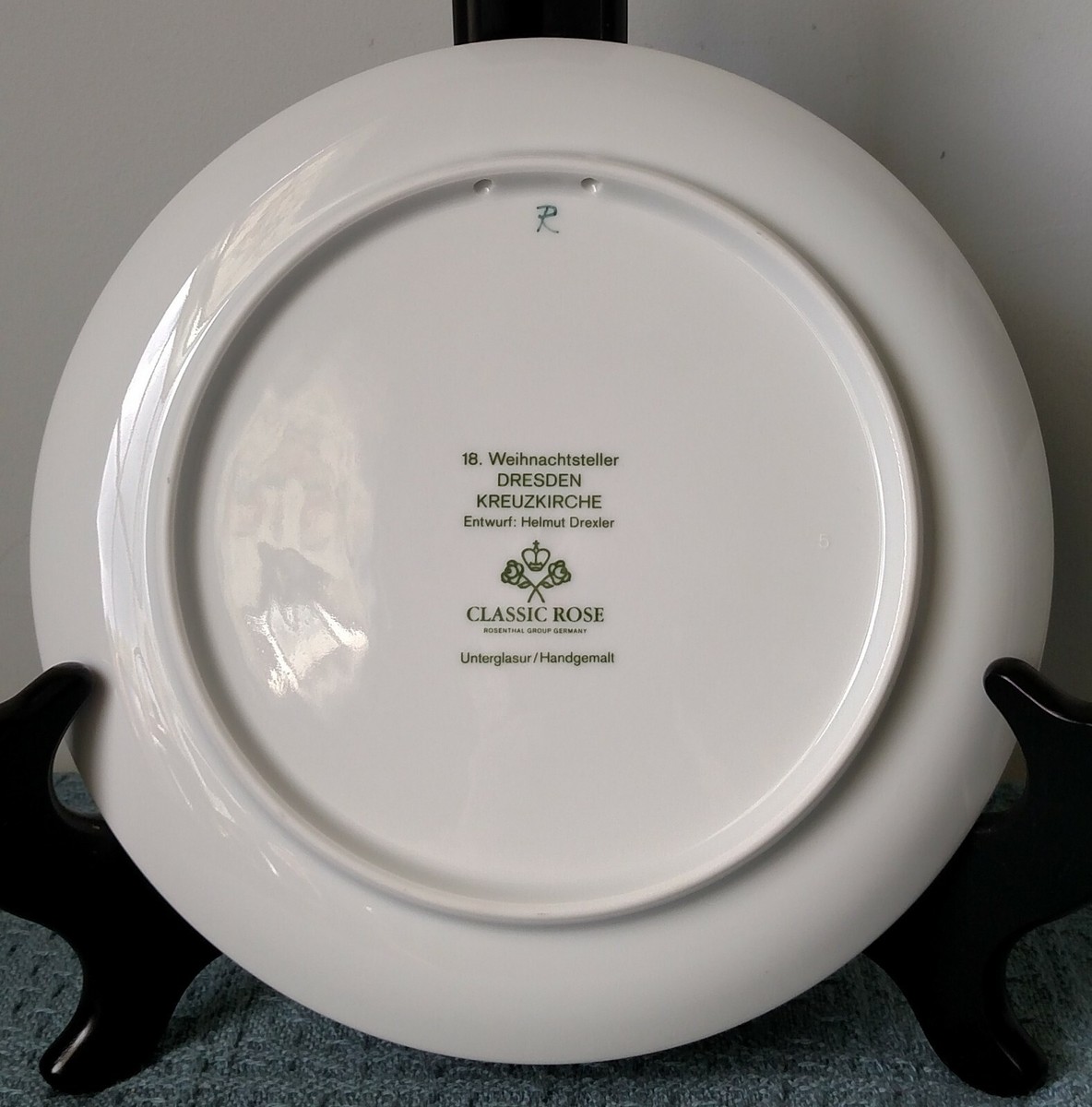 Rosenthal “Classic Rose” ~ WEIHNACHTEN / CHRISTMAS PLATE ~ 1991