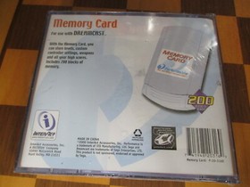 Sega DreamCast Memory Card 200 Blocks by Performance Interact NEW