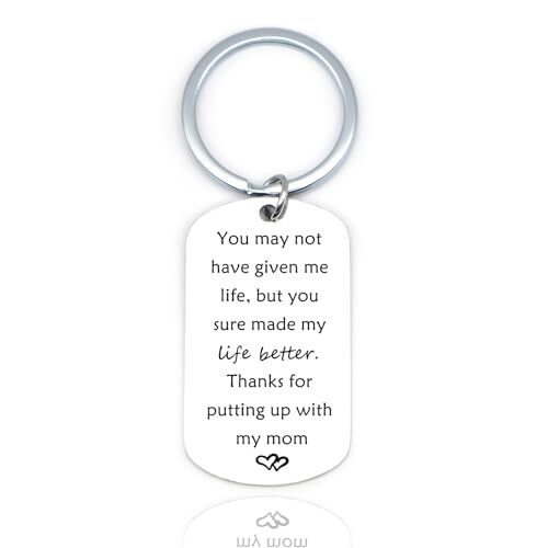 Bonus Dad Father's Day Keychain Gifts from Daughter Son Birthday