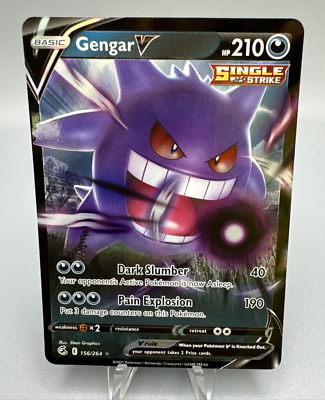 Gengar V 156/264 Pokemon TCG w/ Protective Sleeve | eBay
