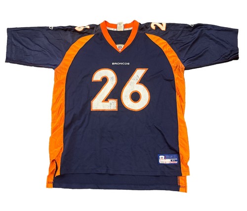 Denver Broncos Jersey 2XL Clinton Portis Mens Reebok Blue
