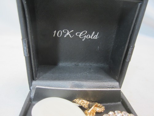 10k Gold 1/2 Karat T.W. Diamant Cluster Anhänger Halskette - Bild 2 von 5