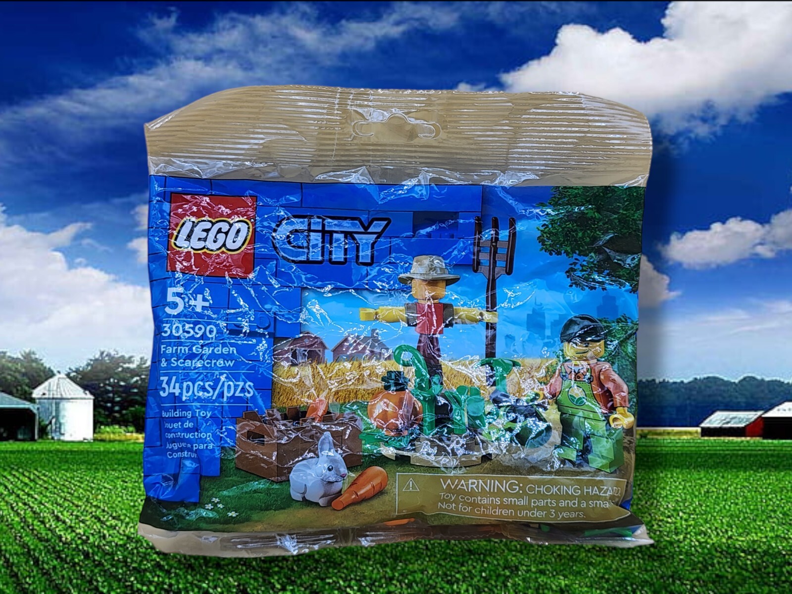 2022 LEGO City Set (30590) Farm Garden & Scarecrow Polybag NEW Factory Sealed!