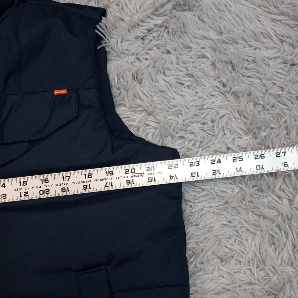 Hawke & Co. Vest Mens S Blue Puffer Gorpcore Pockets Outdoors Chore Work - Image 3 of 4