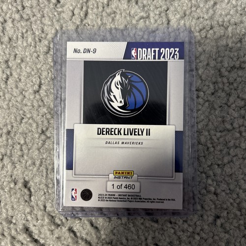 1 de 460 Dereck Lively II 2023-24 Panini Instantáneo Draft Night Mavericks #DN-9 RC - Imagen 3 de 3