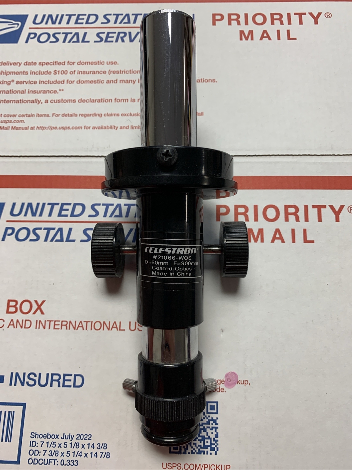 CELESTRON D=60mm F=900mm TELESCOPE PARTS focus tube control assembly