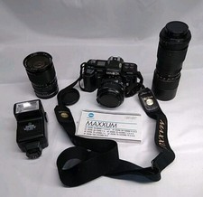 Minolta Maxxum 7000 AF 35mm SLR w/Maxxum AF 70mm Lens Flash Extra Lens