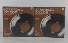 Vintage Rotary Tray For 100 Slides 2 X 2 By Airequipt Made In USA Lot Of 2 - New
