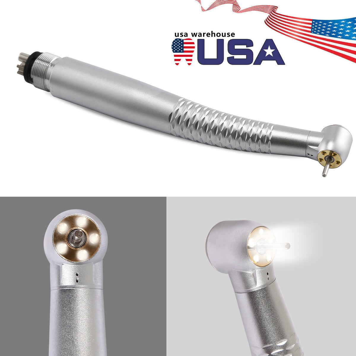 Handpiece Dental Fiber Optic LED E-generator 5 LED Lights 2