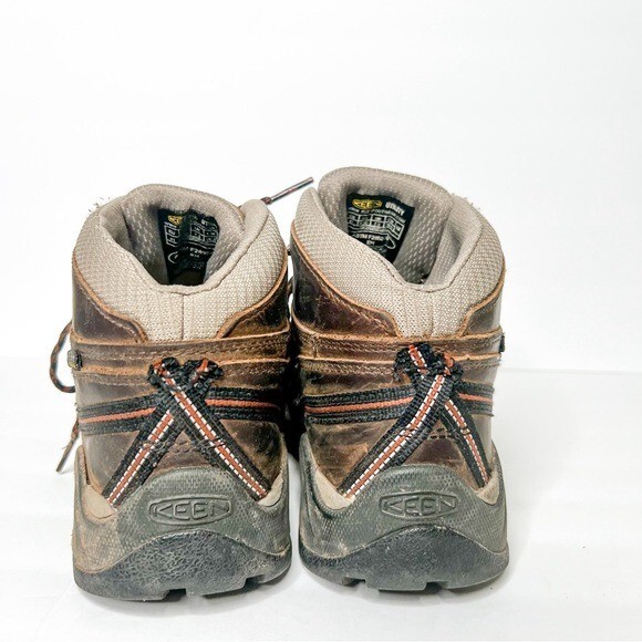 Keen Utility Detroit Mid Soft Toe Work Boot Brown Leather 