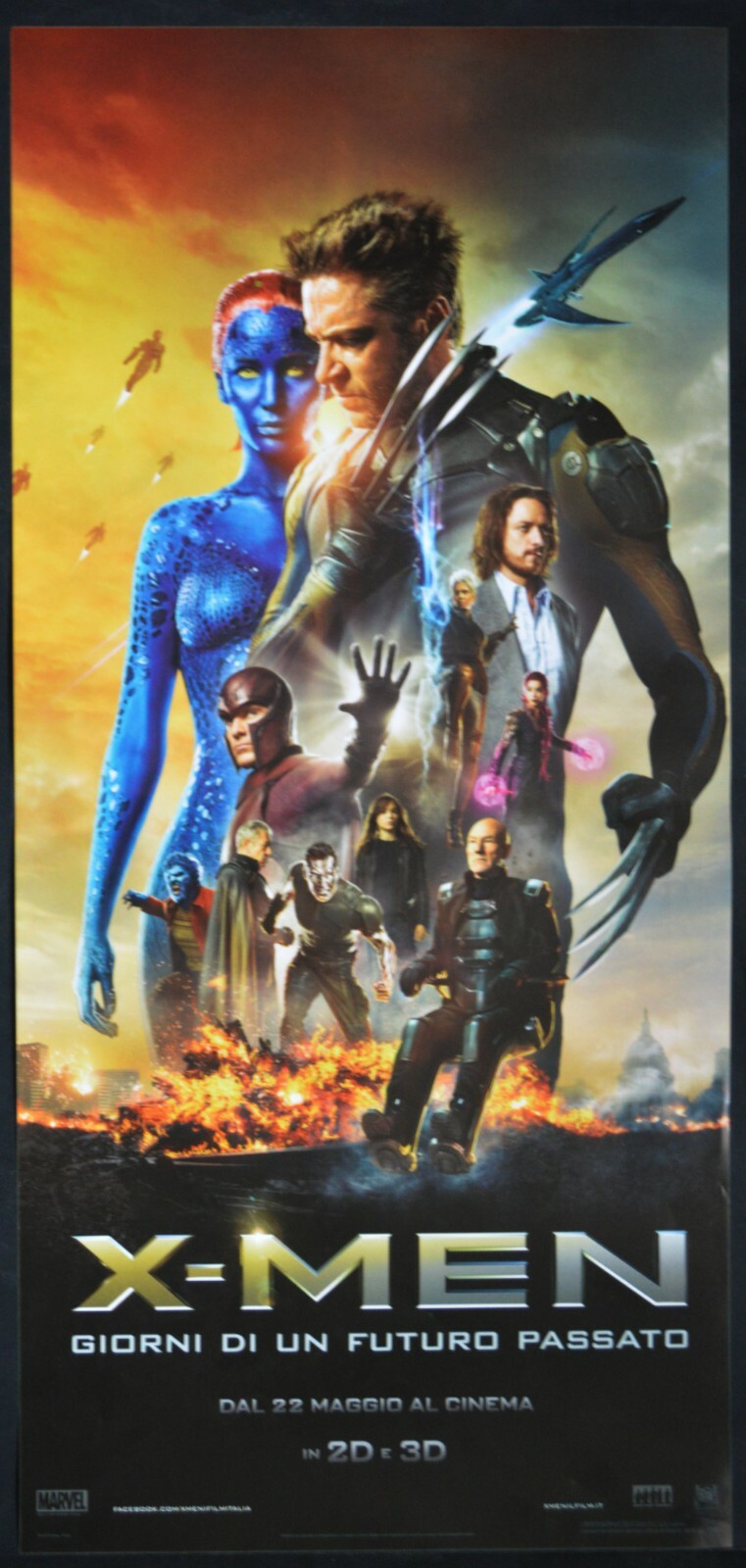 Locandina originale film X-Men - Giorni di un futuro passato (2014) - Regia di Bryan Singer