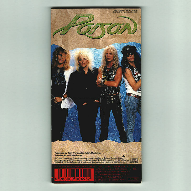 Poison - Fallen Angel (3 Inch CD single), Original 1988 Japan