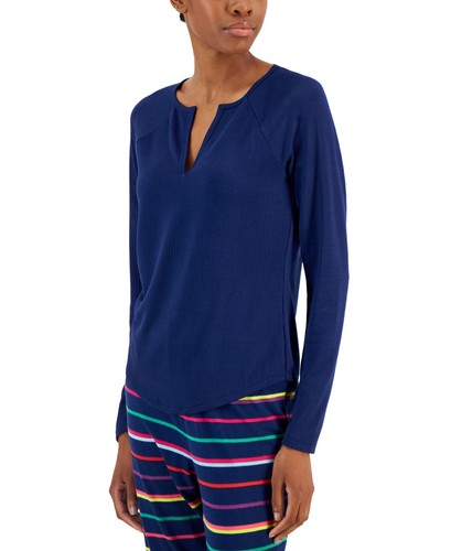 Damen Pyjama Oberteil Saphirblau XL JENNI $ 29 Neu mit Etikett