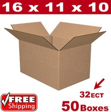 50 - 16x11x10 Cardboard Boxes Mailing Packing Shipping Box Corrugated Carton