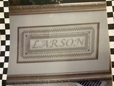 Vtg The Hidden Heart 'Hardanger Last Name' Hardanger 2003 embroidery kit new