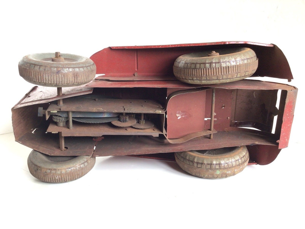 Vieux Tracteur Routier Jouet En Tôle Charles Rollet 1930 - Pièce à Restaurer