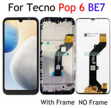 For Tecno Pop 6 BE7 LCD Display Touch Screen Digitizer Panel Assembly parts