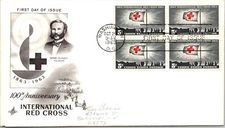 FDC 1963 SC #1239 Artcraft Cachet - Washington DC - Block Of 4 - J5944