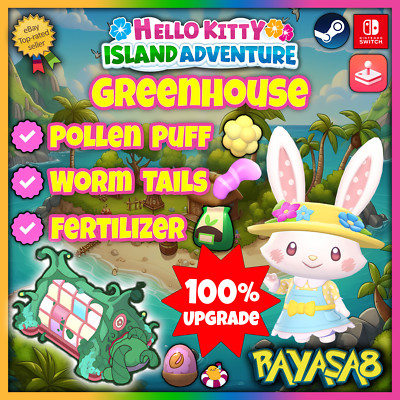    Greenhouse Full Upgrade Material Bundle | Hello Kitty Island Adventure