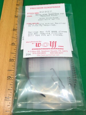 COLT SINGLE ACTION REDUCED POWER COMPETITION SHOOTERS PAK WIRE TYPE by WOLFF