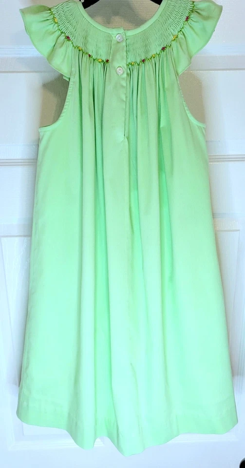 Vestido recto chanclas bordadas con calado Silly Goose para niñas pequeñas-talla-6X-nuevo sin etiquetas Foto 4 de 4