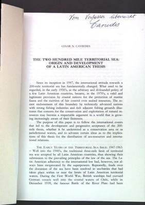 The two hundred mile Territorial Sea: Origin and Development of a Latin American