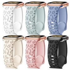 Leopard Engraved Band for Apple Watch Ultra 49mm Series 9 8 7 6 SE Strap