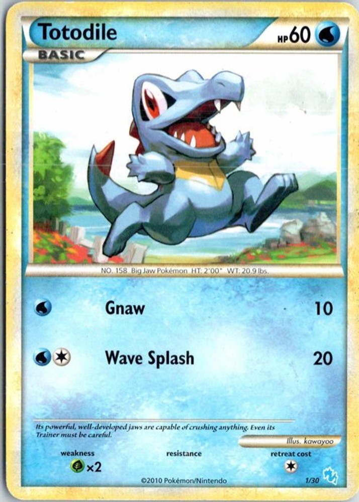 Totodile (#1) 1/30 HGSS Trainer Kit: Gyarados & Raichu - MP