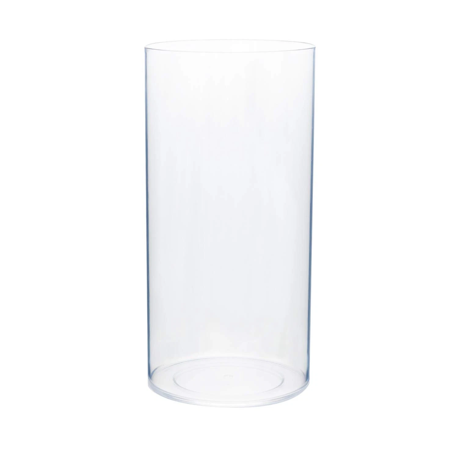 5x10 Clear Acrylic Vase Durable Break Resistant for Flowers and Events