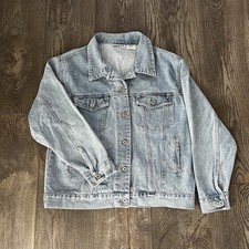 Vintage 1990's BILL BLASS Denim Jean Jacket Trucker Jacket Size M
